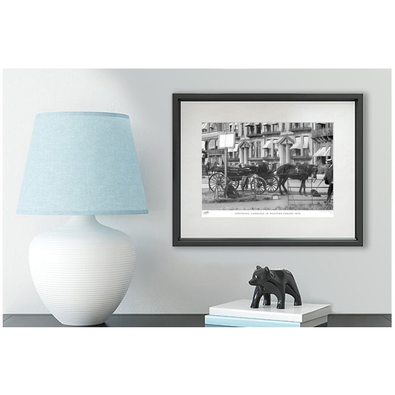 Southsea, Carriage In Western Parade 1898 by Francis Frith - Single Picture Frame Print, 60cm H x 80cm W x 2.3cm D