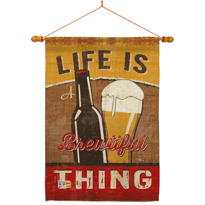 Ensemble de drapeau à 2 faces 40" x 28" beautiful thing