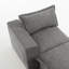 Chaise longue modulaire rembourrée en chenille rembourrée avec repose-pieds amovible - entièrement compressée, aucun assemblage requis-1897688184-1897707339