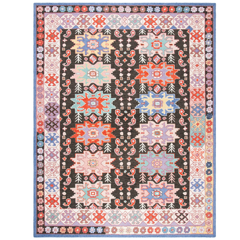 Sazerac Hand Tufted Wool Oriental Rug, Rectangle 8' x 10'