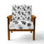 Chaise d'appoint moderne - fauteuil noir avec encre noire minimale-1245856112