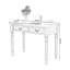 White Rectangular Solid Wood Writing desk with drawers desk-427835708-427835698