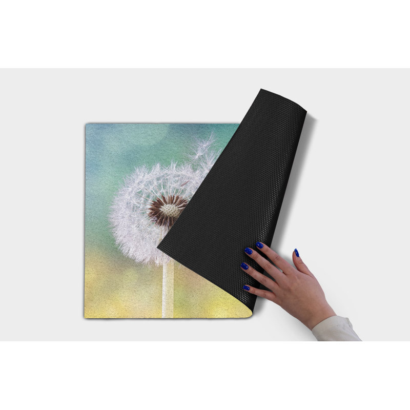 Non-Slip Floral Outdoor Doormat