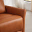 Fauteuil inclinable électrique en cuir véritable à deux moteurs avec appui-tête réglable, accoudoirs évasés et inclinaison zéro gravité à 170 ° (ensemble de 2)-920880909