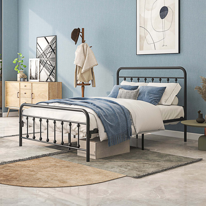 Avaan Metal Open-Frame Bed, Full