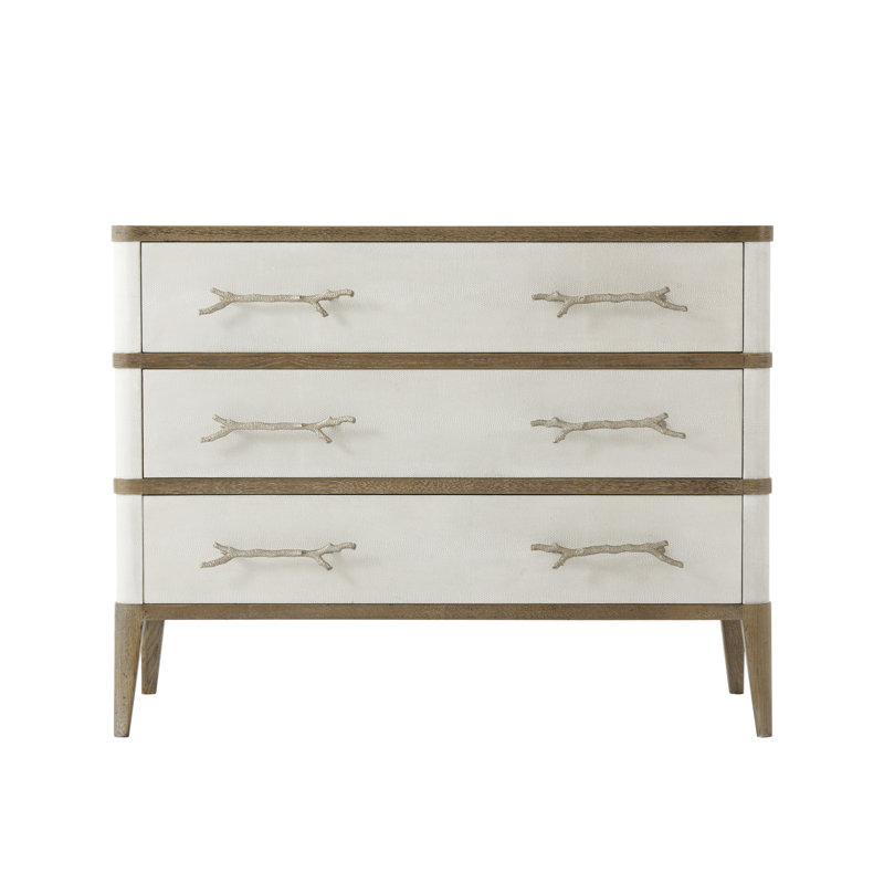 Commode 6 tiroirs Corallo, Champagne /brun