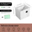 Meuble-lavabo simple 24,14 po avec plateau en céramique Dalven-277283620