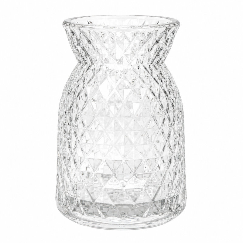 Vase en verre taillé à la main Cari
