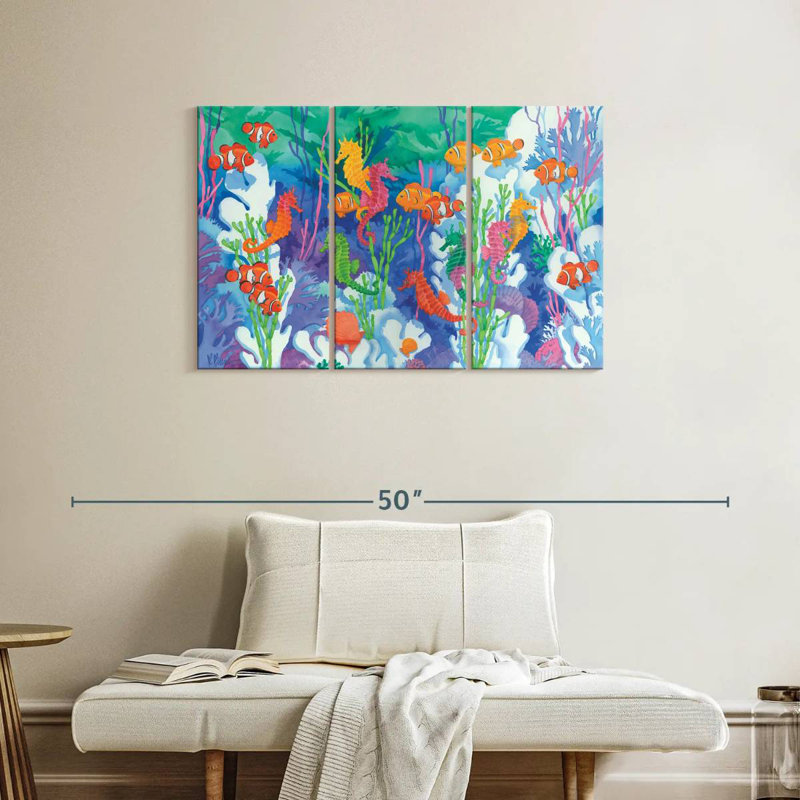 Brampt Seahorse Lagoon, 24" H x 38" W