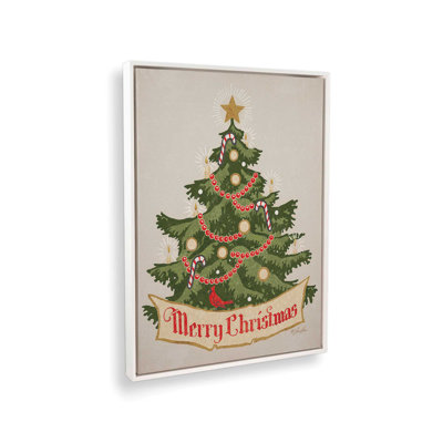 «Vintage Christmas Tree» par Lauren Rader, reproduction d'art