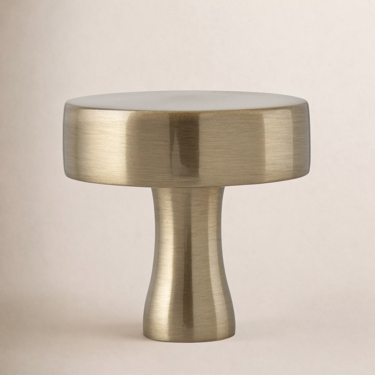 The Perfect Knob 1-1/8" Round Knob, Satin Brass