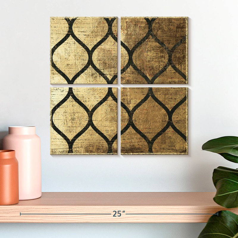 Art déco I, H 18 po x l 18 po