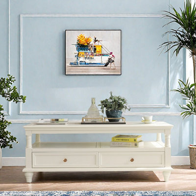 Table basse élégante de style américain