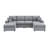 Contemporary Left and Right Armless Chaise Loveseat,Elegant and Versatile Seating Solution
