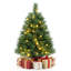 Arbre de noël artificiel pin vert 2 pi avec 35 lumières claires et bleues pré-éclairé