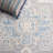 Cremont Hand Tufted Wool Cotton Oriental Rug in Ivory/Navy-1303908698
