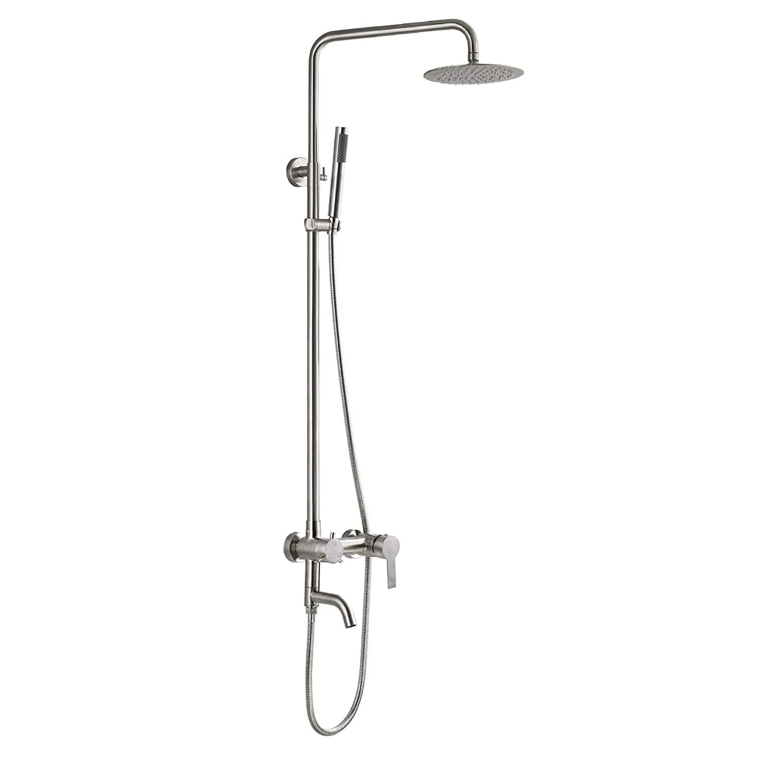 Katori Triple Function Outdoor Shower, Brushed