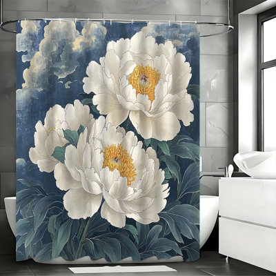 Shower Curtains with Hooks Included