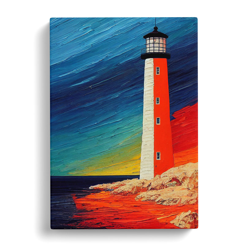 Lighthouse In Colour Vol.3 - Wrapped Canvas, 76cm H x 50cm W x 3cm D