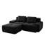 Canapé modulaire en forme de L de 82 pouces avec tissu en velours côtelé, repose-pieds mobile, siège profond et aucun assemblage requis-636603686-636603682-636603678