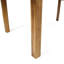 Table de patio extensible en bois de style rustique avec détails pour l'extérieur
