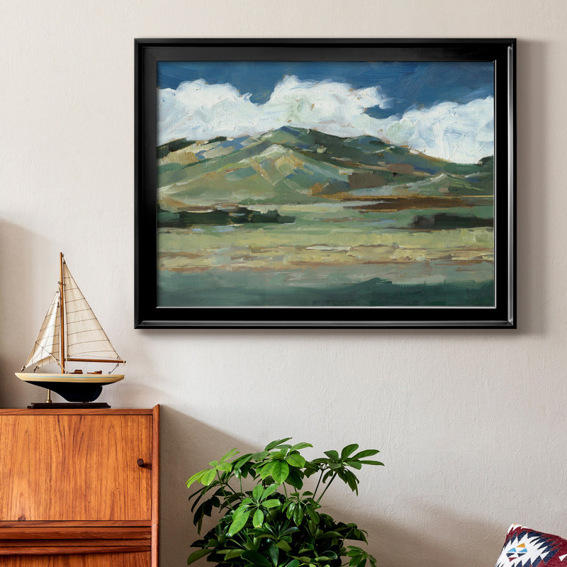 Western Sky II - peinture encadrée, H 26,5 po x l 36,5 po x P 1 po, Noir, Pas de tapis