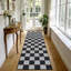 Tapis multicolore à carreaux lavable avec envers antidérapant-168933868-168933871