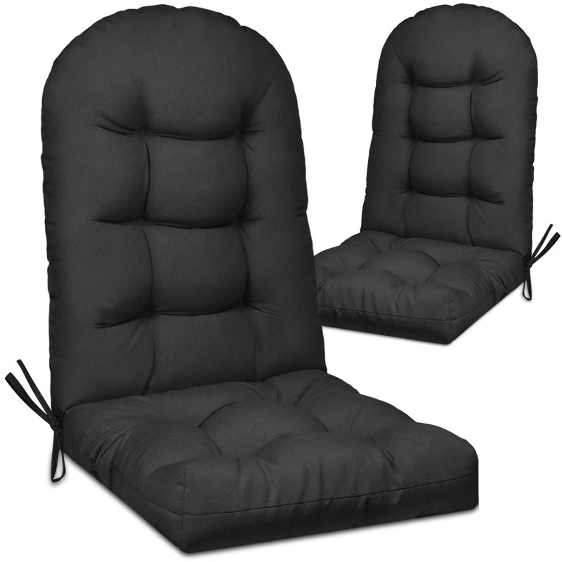 5 Inch  Adirondack Chair Cushion(Set Of 2), Black