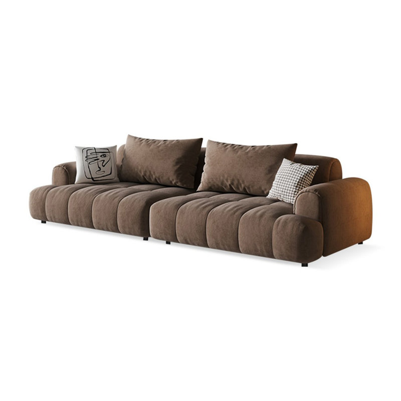 Coussin modulaire 100% polyester Coffee, Café, 3, H 29,92 po x l 98,43 po x P 37,4 po