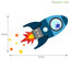Flying Rocket Wall Stickers-369720981-369720983