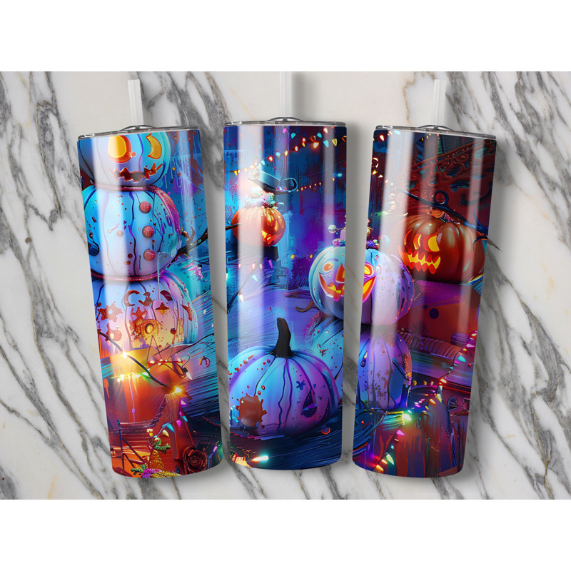 Choose Handmade Tumblers 591ml Vacuum Insulated Stainless Steel (18/8) Travel Tumbler with Straw