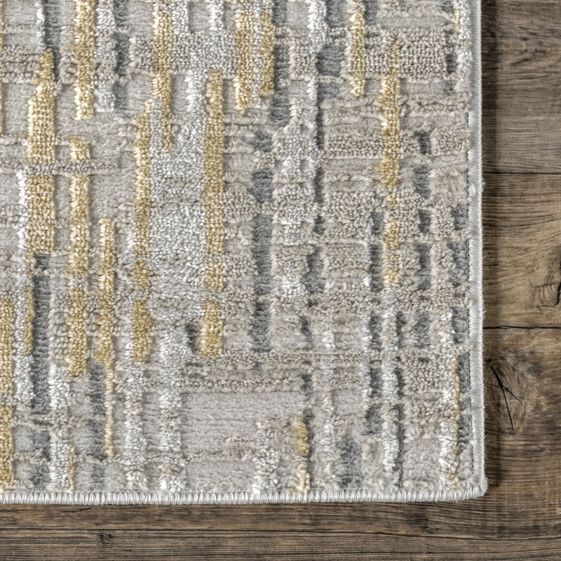 Abstract Indoor Rug, Round 5'