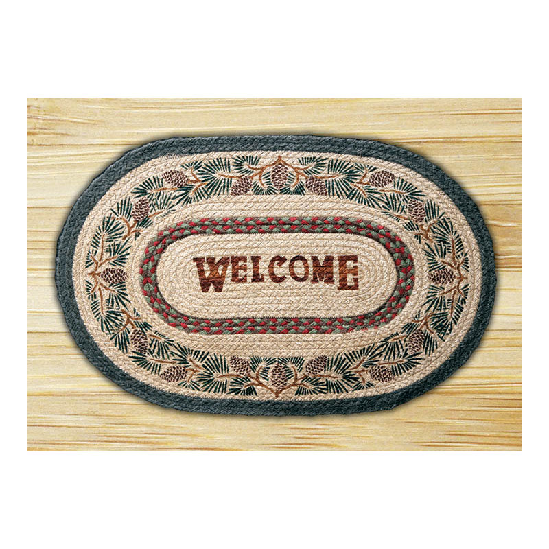 Floral Indoor Rug, Oval 1'8" x 2'6"