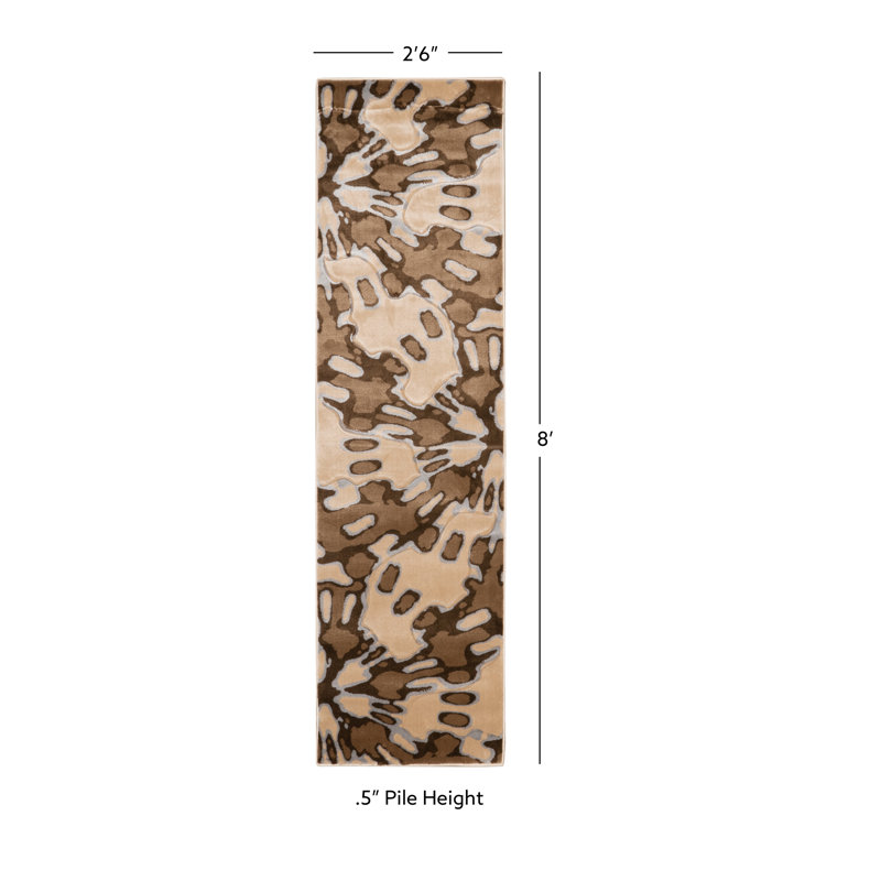 Carina Abstract Indoor Rug, Runner 2'6" x 8'
