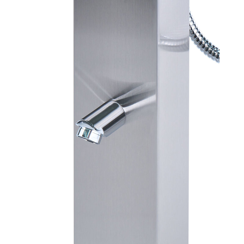 Freestanding Outdoor Shower APOERA Silver