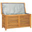 Dakota Fields Auringer 114cm W Water Resistant Teak Solid Wood Deck Box in Brown
