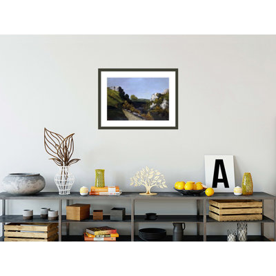 Paysage près d'Ornans par Gustave Courbet, impression giclée encadrée
