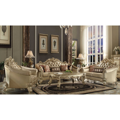 Carlene 3 - Piece Faux Leather Living Room Set