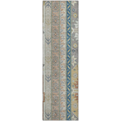 Premium Machine Washable Jahnke AMF1015 Aztec Rug
