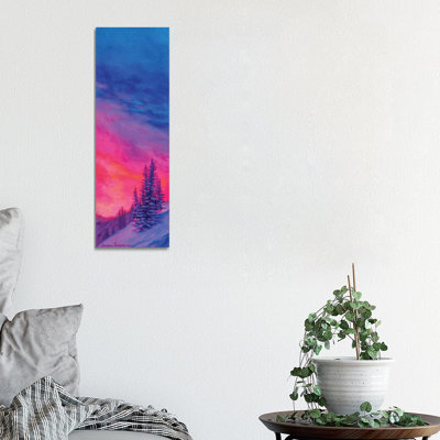 Single Pine II by Andrea Fairservice - Wrapped Canvas Panoramic Painting