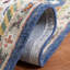Hand Tufted Wool/Cotton Oriental Rug in White/Brown/Blue-514737006