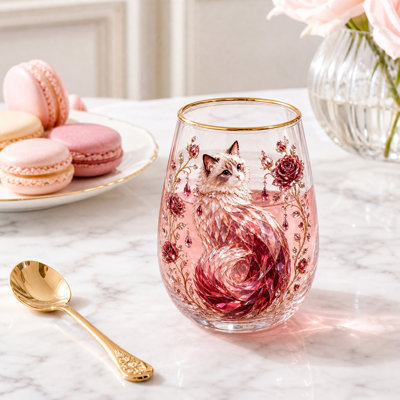 Ensemble de verres à whisky en cristal soufflé à la main avec rebord doré, verre sans plomb à l'ancienne, 420 ml, cadeau de base lourde pour mari