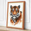 Tiger's Gaze Modern 1 Piece Wrapped Canvas Wall Art-479551825-479551833