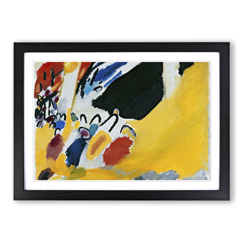 Wassily Kandinsky - Single Picture Frame Painting, Black
