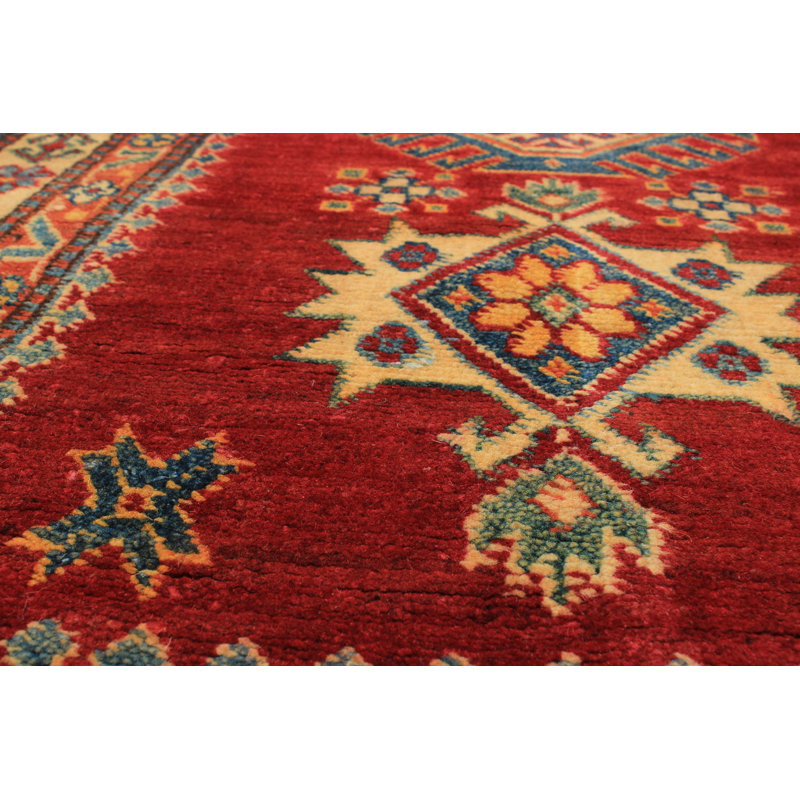 Tapis de couloir unique en laine noué à la main style uzbek Gazni des années 2010 de 2 pi 9 po x 10 pi 5 po Kaleb