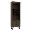 Armoire de bar Oslo, support à vin intégré à douze portes, armoire à deux portes, deux tablettes