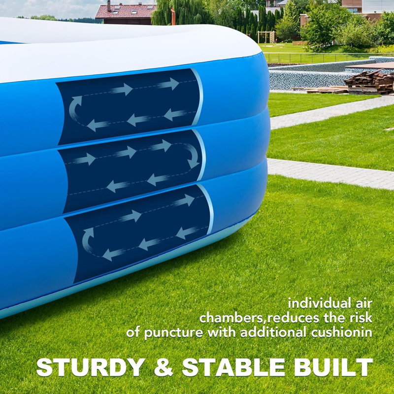 Inflatable Swimming Pool Oversize 1-7 Peoples,PVC Thickened Kiddie