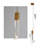 Modern 1 Light Gold Crystal Pendant-295654633