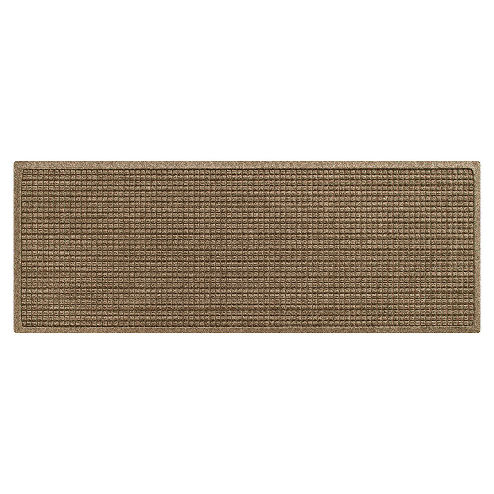 WaterHog Squares Non-Slip Doormat, Camel, Rectangle 1'10" x 5'