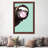 Sneaky Sloth Blowing Bubble Gum In Green by Big Nose Work - Print on Canvas-112913698-56674845